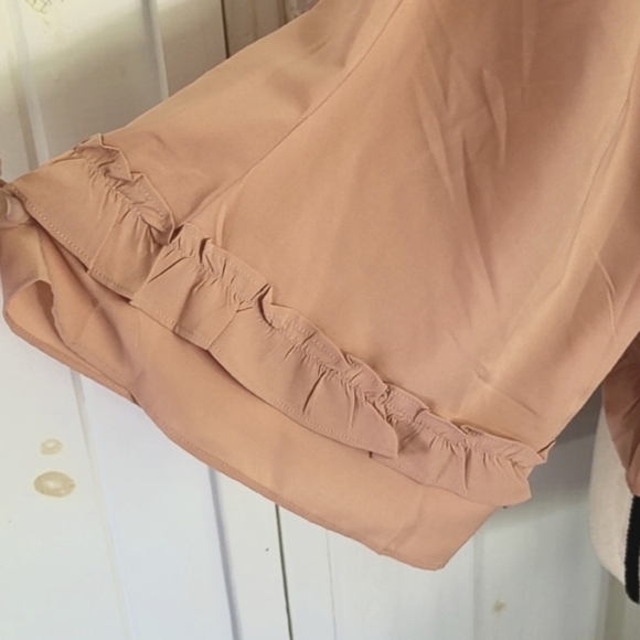 Wishing Waves Smocked Ruffle Cropped Top Size XL - Picture 3 of 10